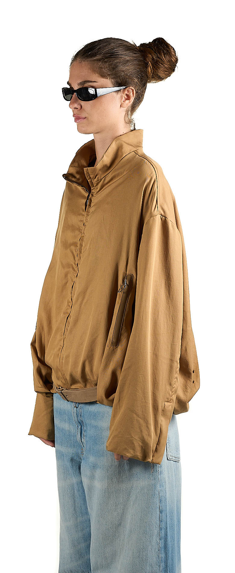 DANIELE BASTA LEATHER AND SILVER JACKET
